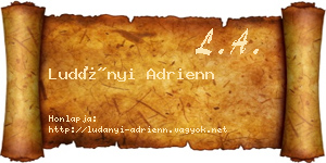 Ludányi Adrienn névjegykártya
